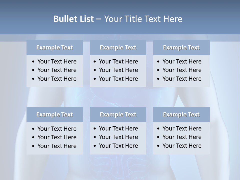 Isolated Pain Organ PowerPoint Template