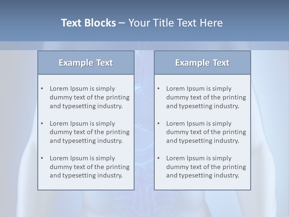 Isolated Pain Organ PowerPoint Template