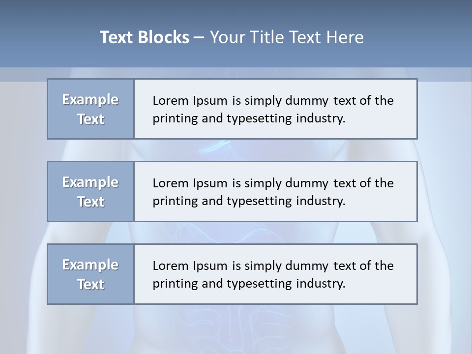 Isolated Pain Organ PowerPoint Template
