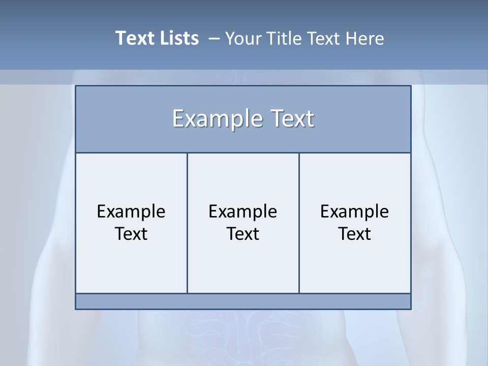 Isolated Pain Organ PowerPoint Template