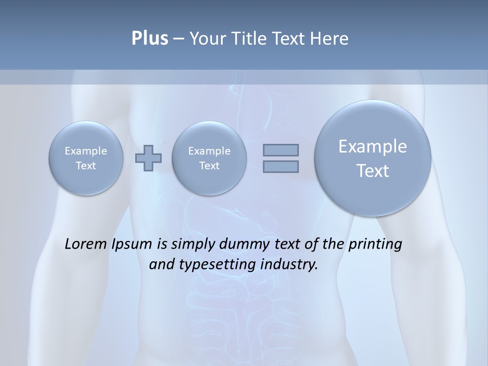 Isolated Pain Organ PowerPoint Template