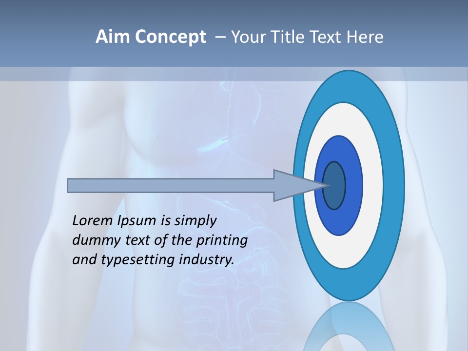 Isolated Pain Organ PowerPoint Template