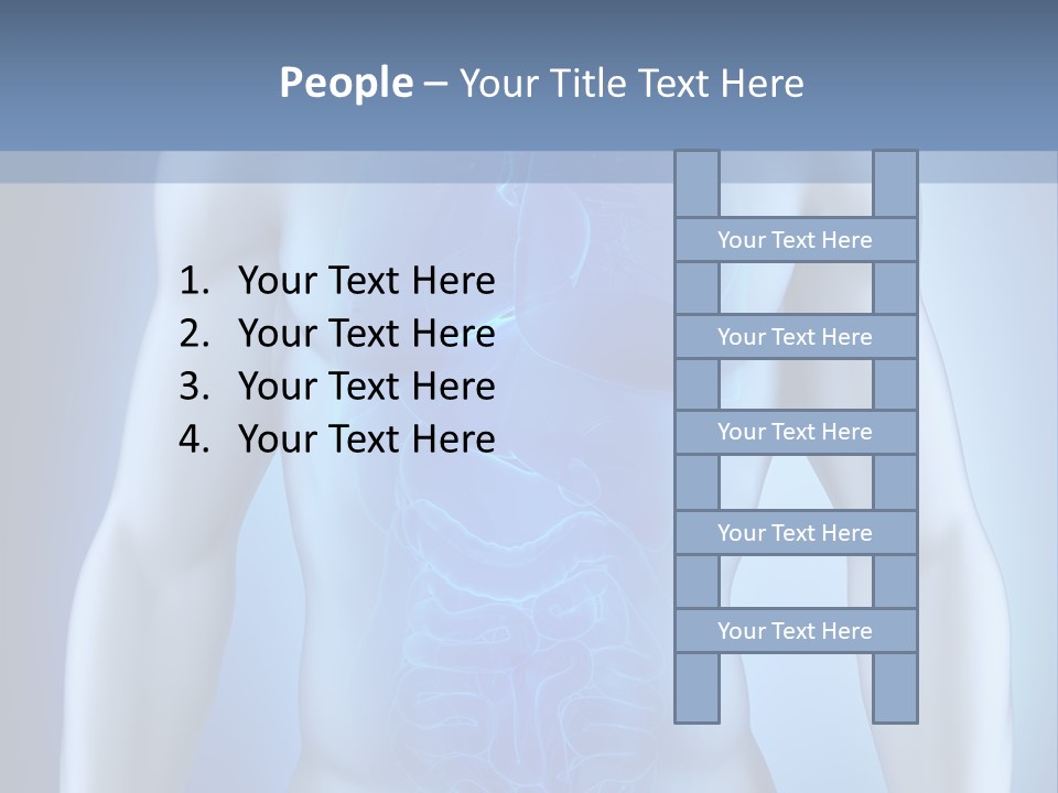 Isolated Pain Organ PowerPoint Template
