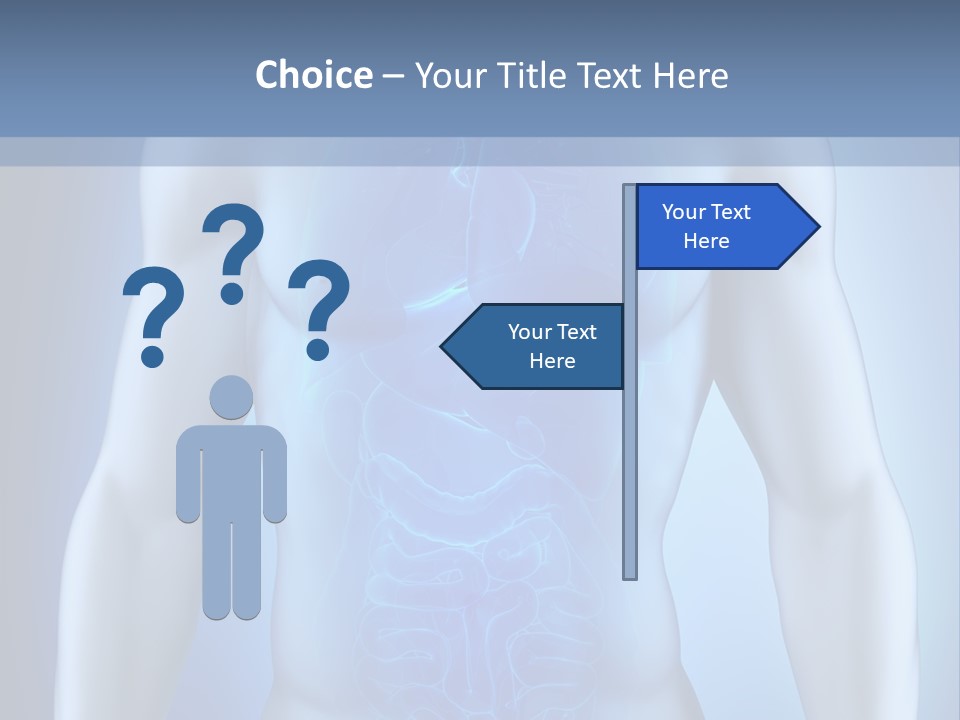 Isolated Pain Organ PowerPoint Template