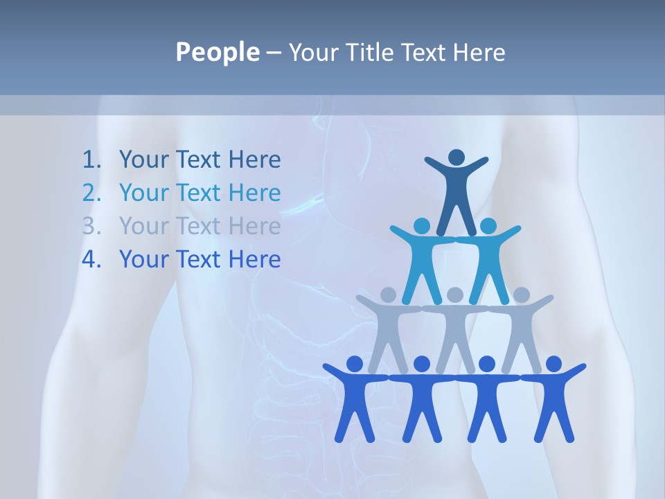 Isolated Pain Organ PowerPoint Template