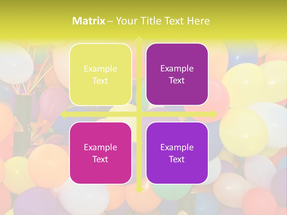 Colorful White Birthday PowerPoint Template