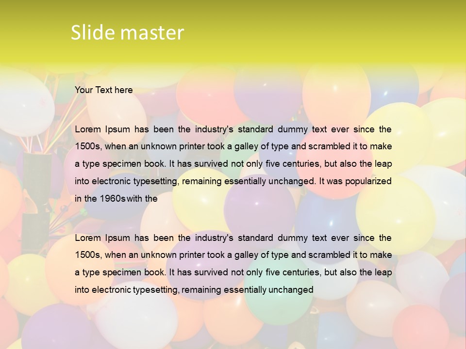 Colorful White Birthday PowerPoint Template