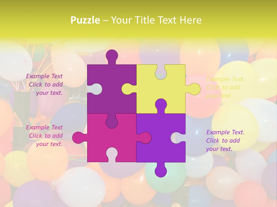 Colorful White Birthday PowerPoint Template