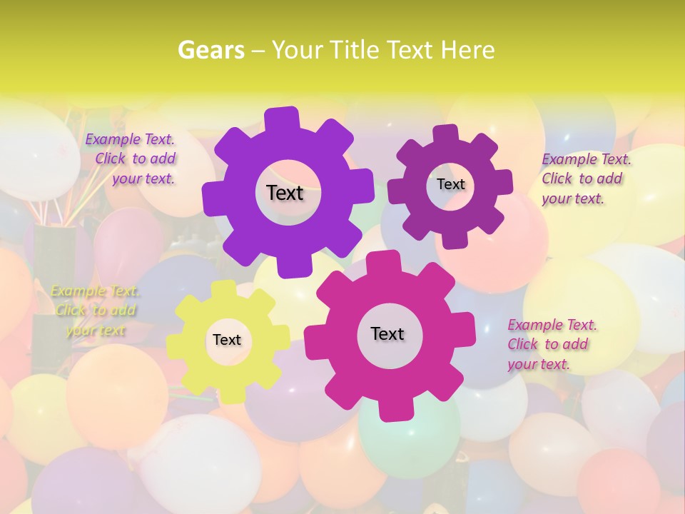 Colorful White Birthday PowerPoint Template