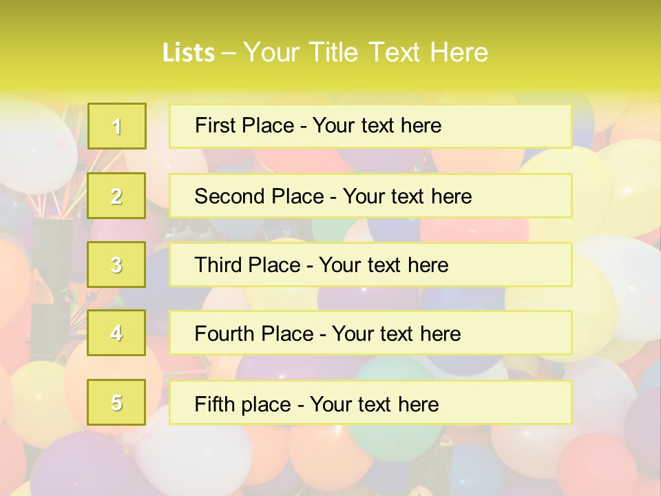 Colorful White Birthday PowerPoint Template