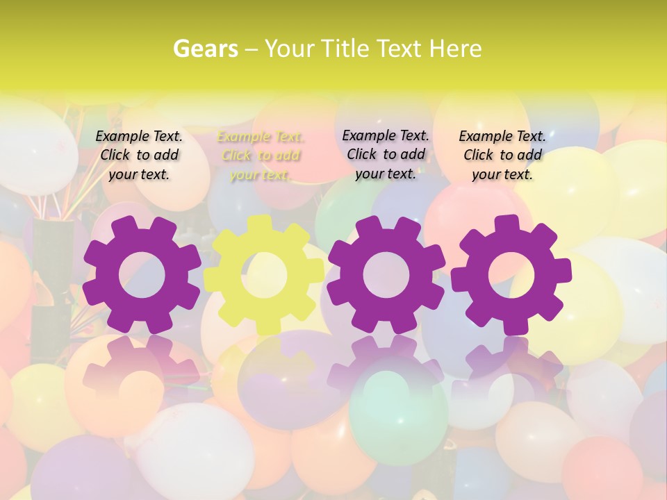 Colorful White Birthday PowerPoint Template