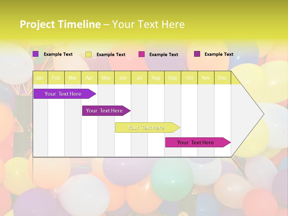 Colorful White Birthday PowerPoint Template