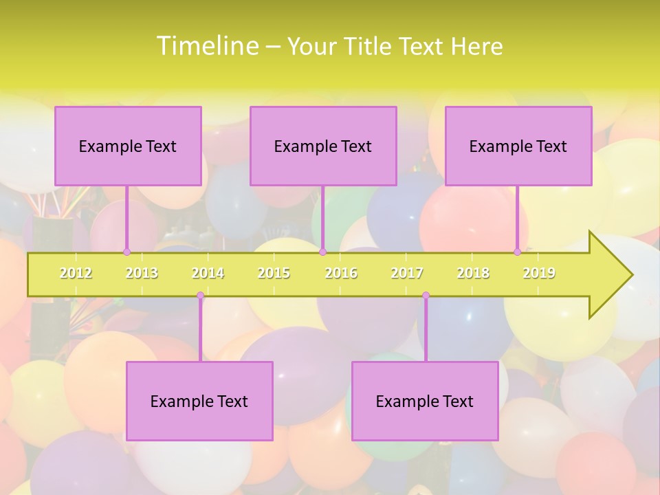 Colorful White Birthday PowerPoint Template