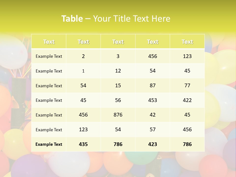 Colorful White Birthday PowerPoint Template