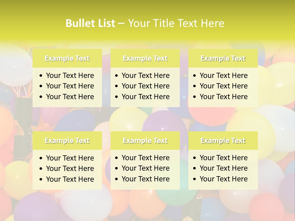 Colorful White Birthday PowerPoint Template