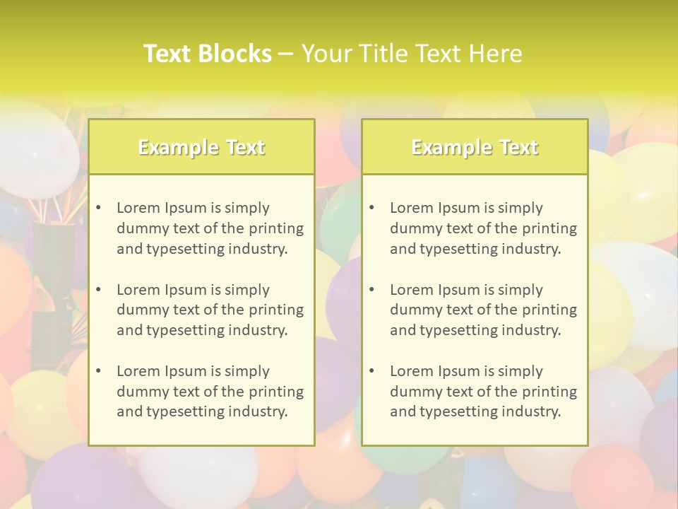 Colorful White Birthday PowerPoint Template