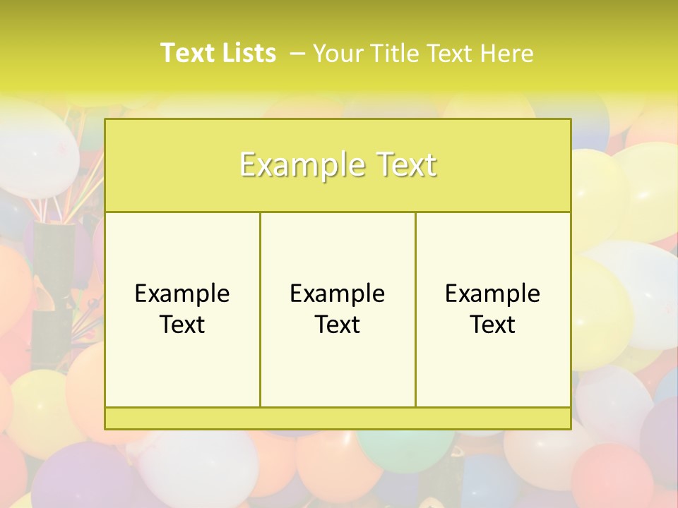 Colorful White Birthday PowerPoint Template