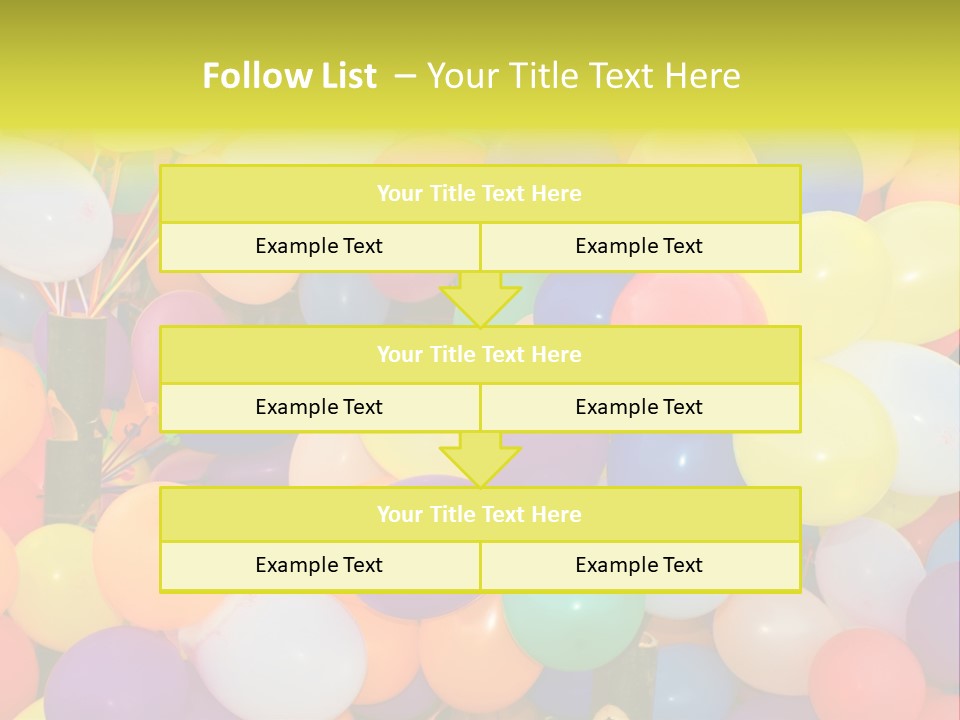 Colorful White Birthday PowerPoint Template