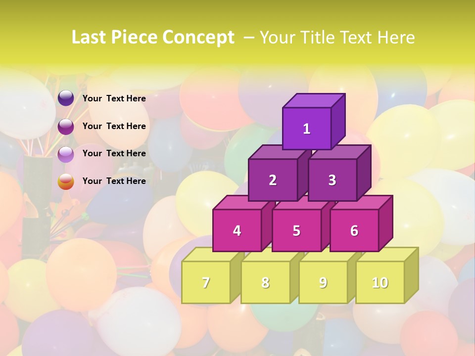 Colorful White Birthday PowerPoint Template