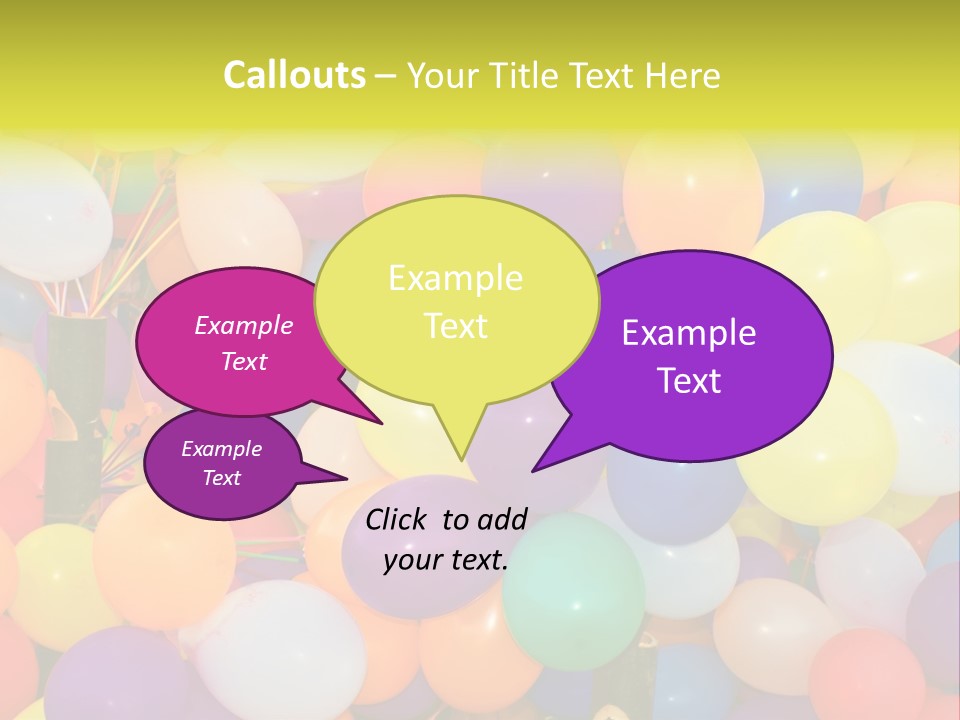 Colorful White Birthday PowerPoint Template