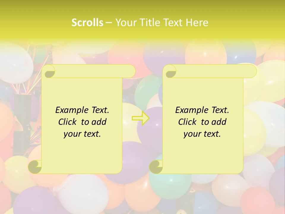 Colorful White Birthday PowerPoint Template