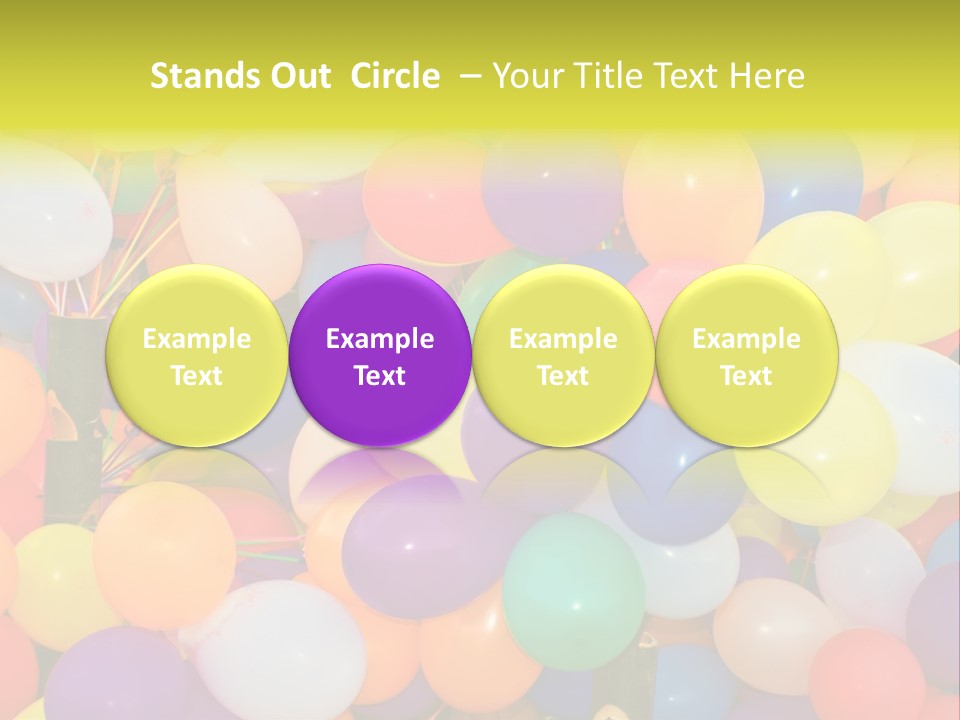 Colorful White Birthday PowerPoint Template