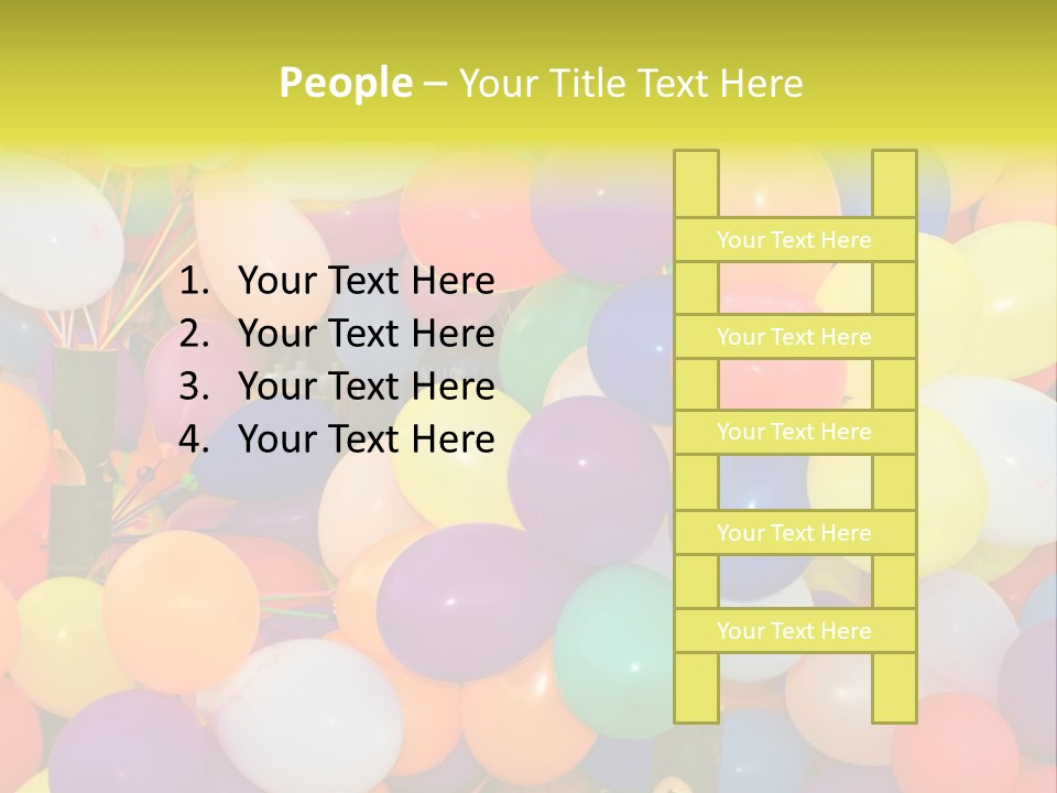 Colorful White Birthday PowerPoint Template