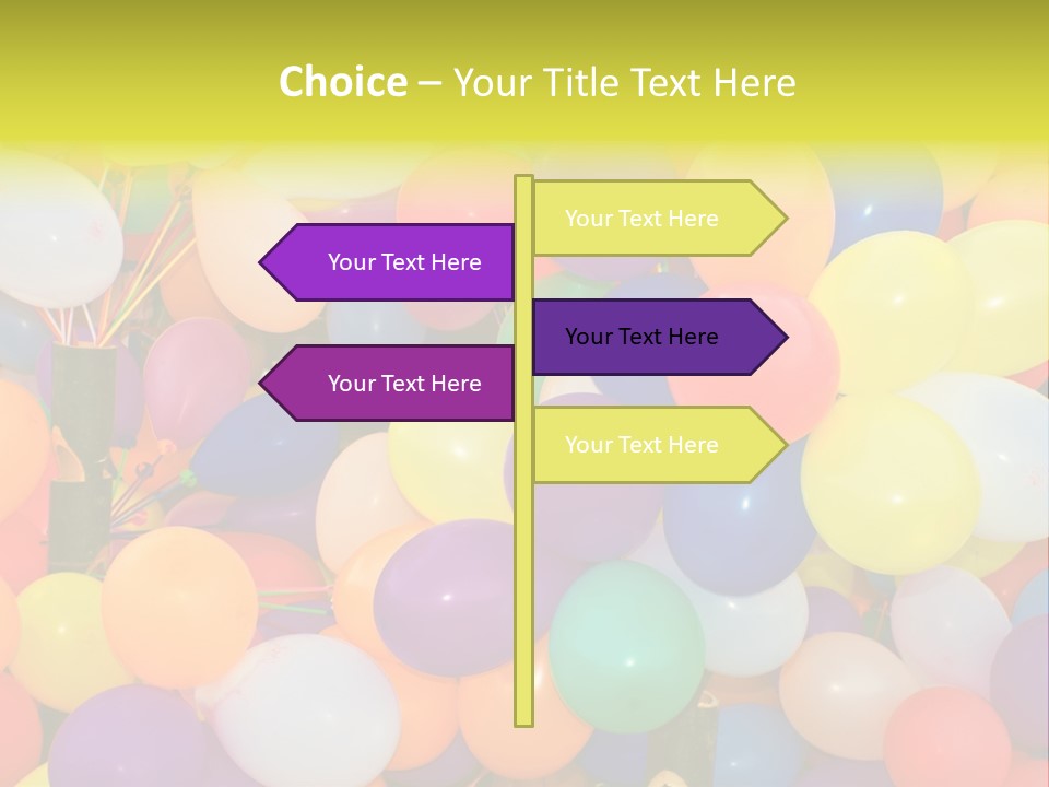 Colorful White Birthday PowerPoint Template