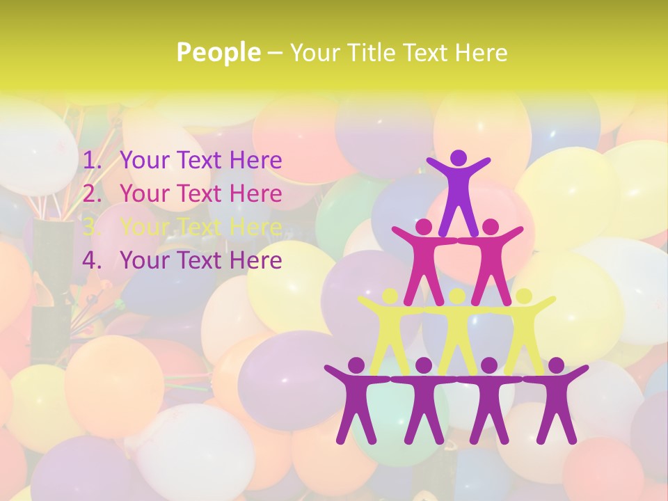 Colorful White Birthday PowerPoint Template