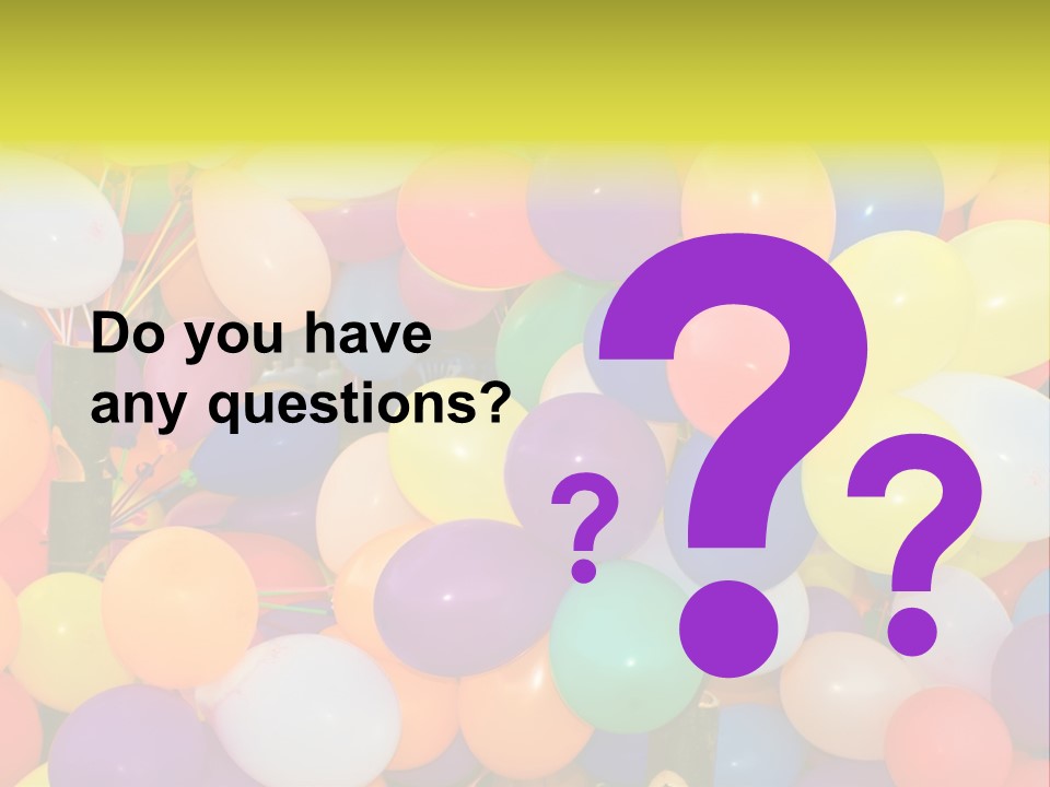 Colorful White Birthday PowerPoint Template