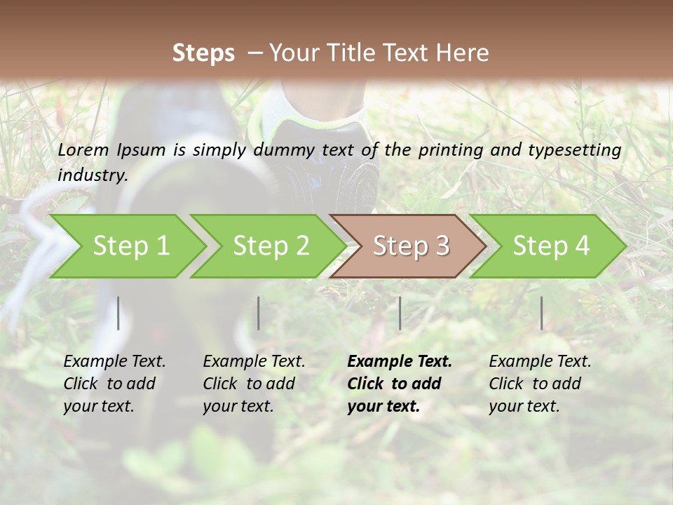 Chinese Pathway Strong PowerPoint Template