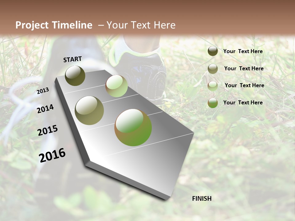 Chinese Pathway Strong PowerPoint Template