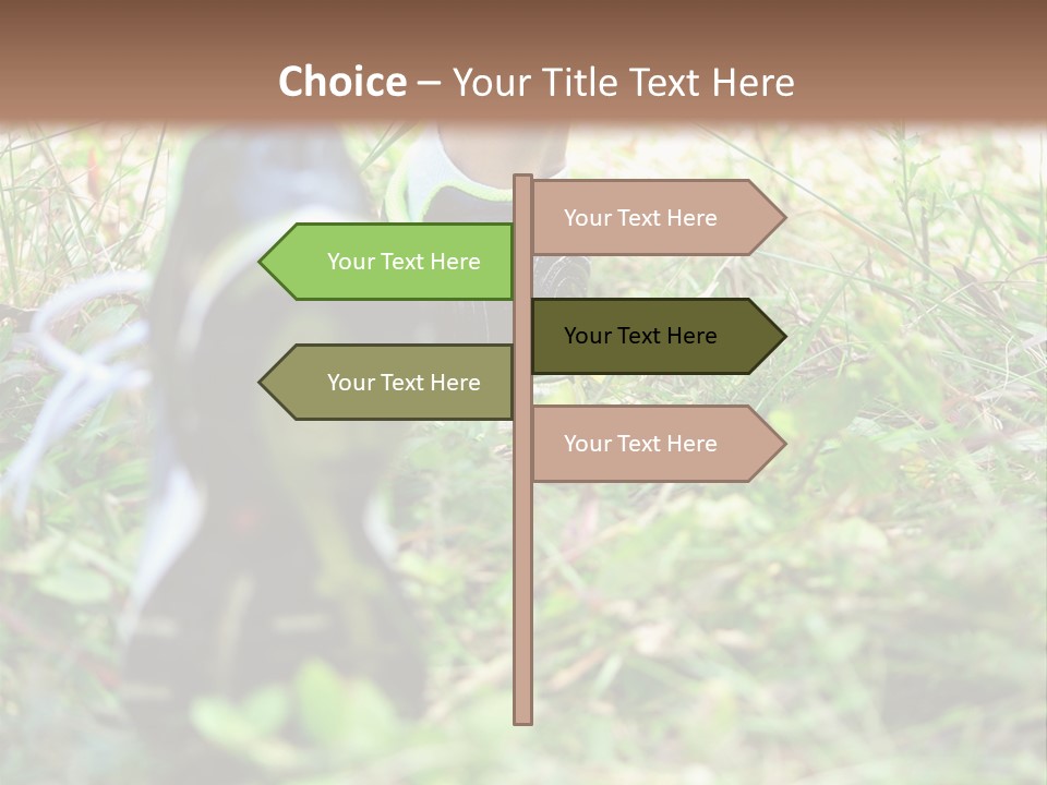 Chinese Pathway Strong PowerPoint Template