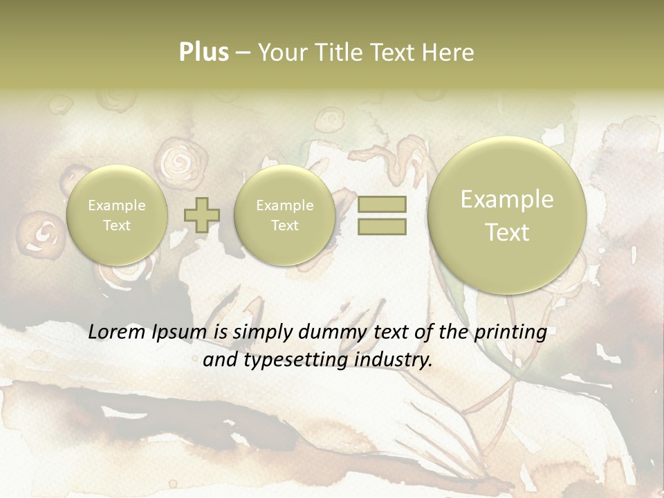 Fiery Portrait Woman PowerPoint Template