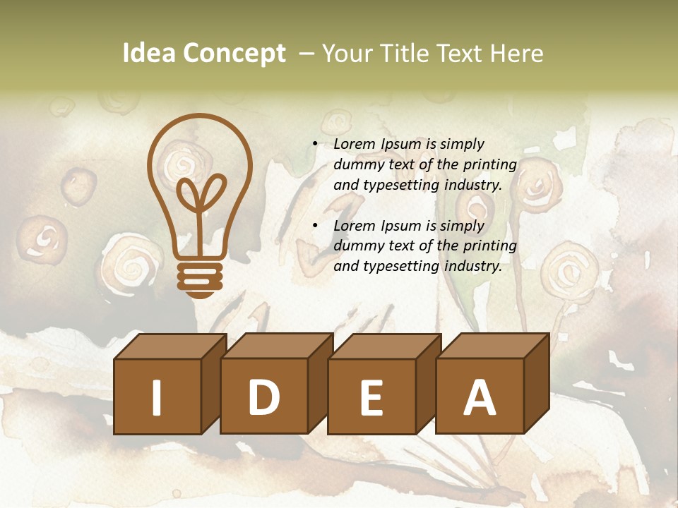 Fiery Portrait Woman PowerPoint Template