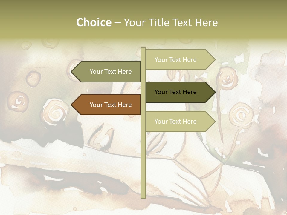 Fiery Portrait Woman PowerPoint Template