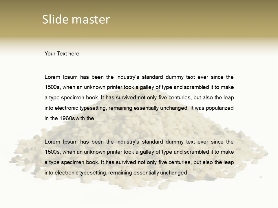 Closeup Bunch Nutrient PowerPoint Template