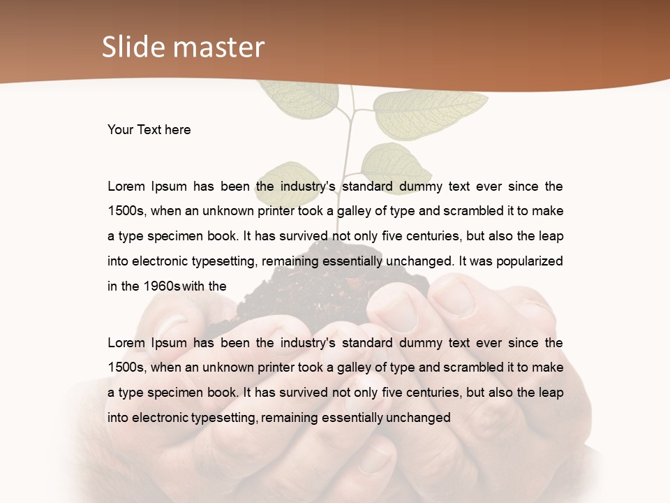 Environment Sapling Concepts PowerPoint Template