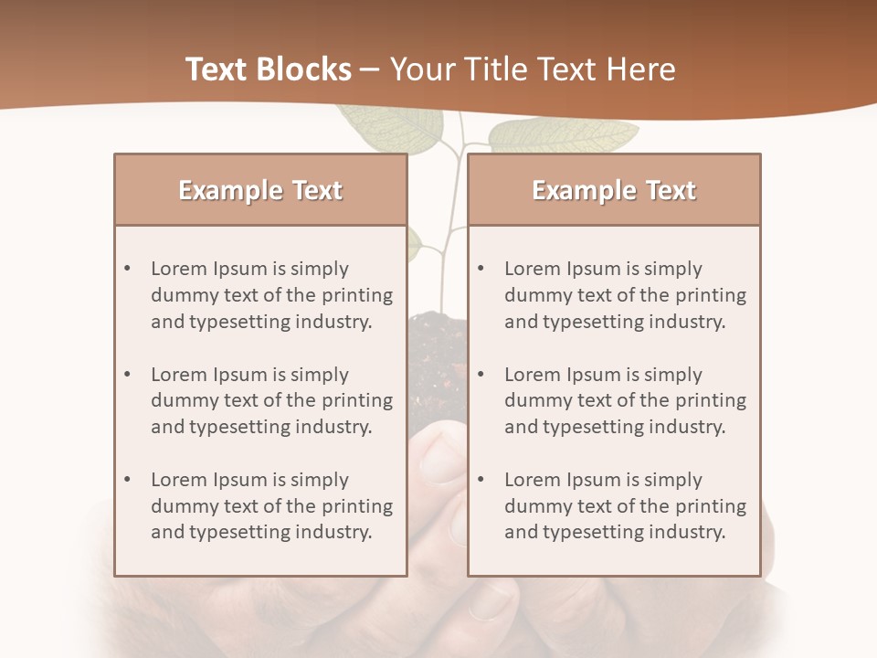 Environment Sapling Concepts PowerPoint Template