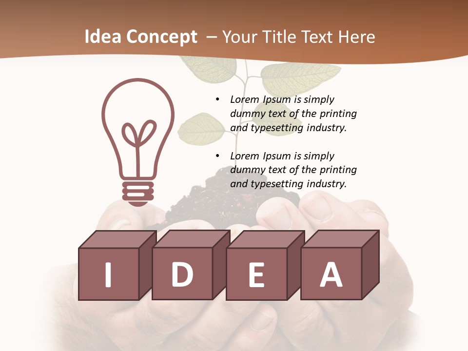 Environment Sapling Concepts PowerPoint Template