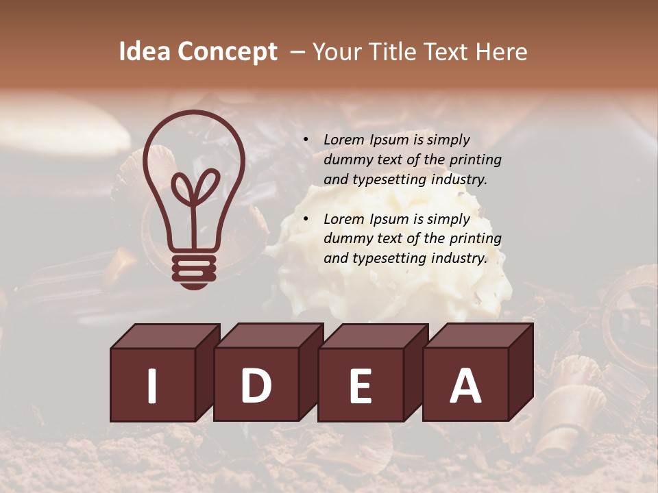 Ingredient Yummy Broken PowerPoint Template