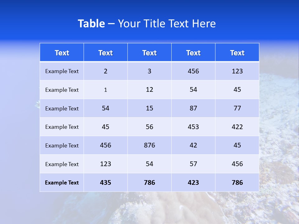 Undersea Colorful Soft PowerPoint Template