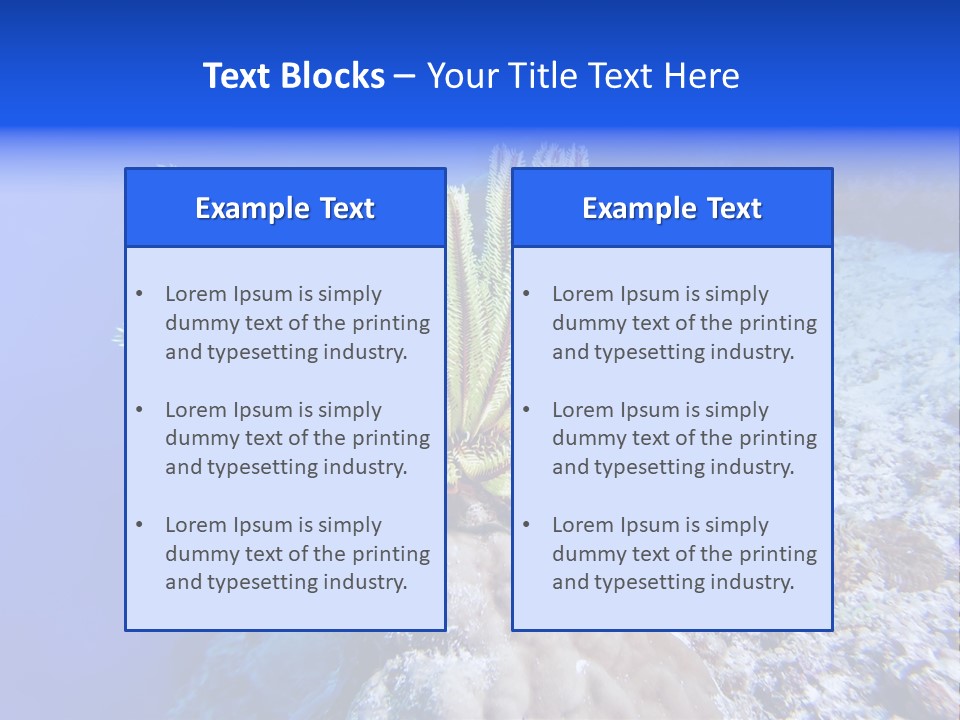 Undersea Colorful Soft PowerPoint Template