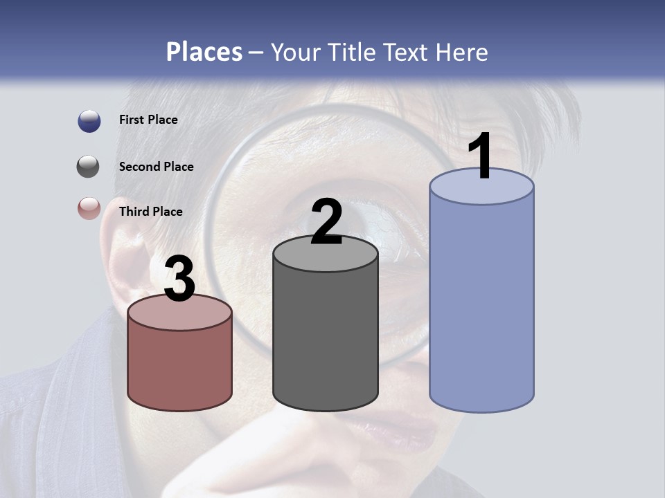 Closeup Cute Magnify PowerPoint Template
