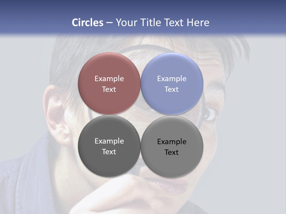 Closeup Cute Magnify PowerPoint Template