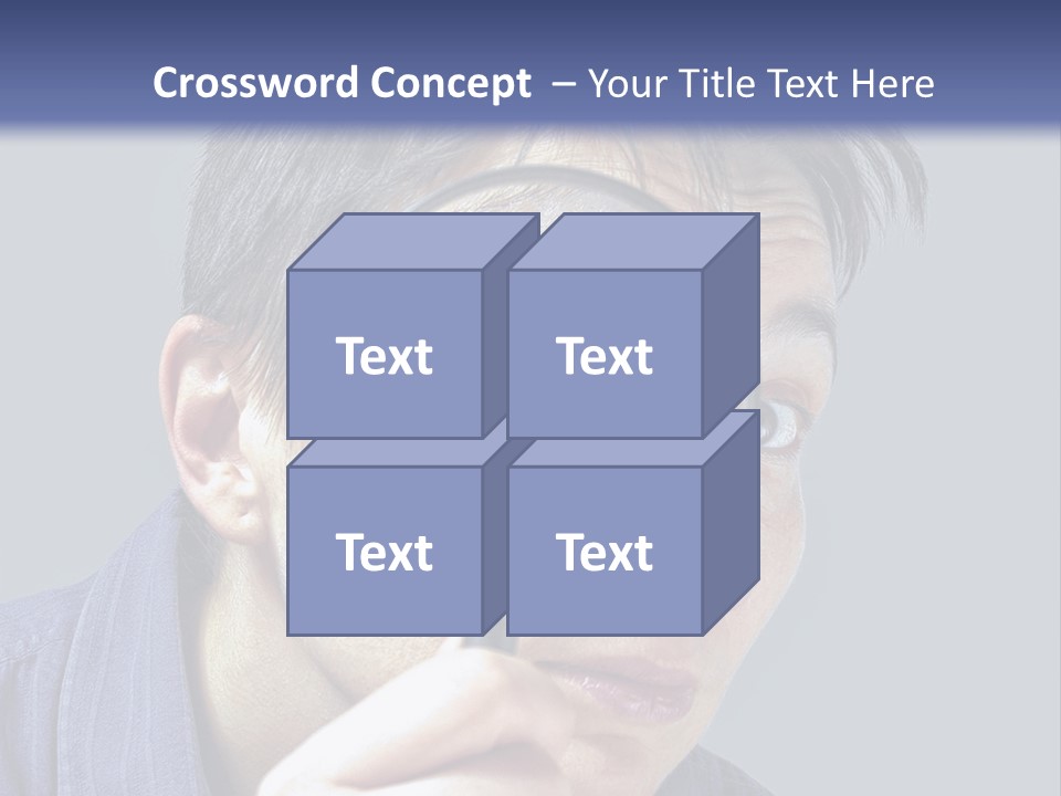 Closeup Cute Magnify PowerPoint Template