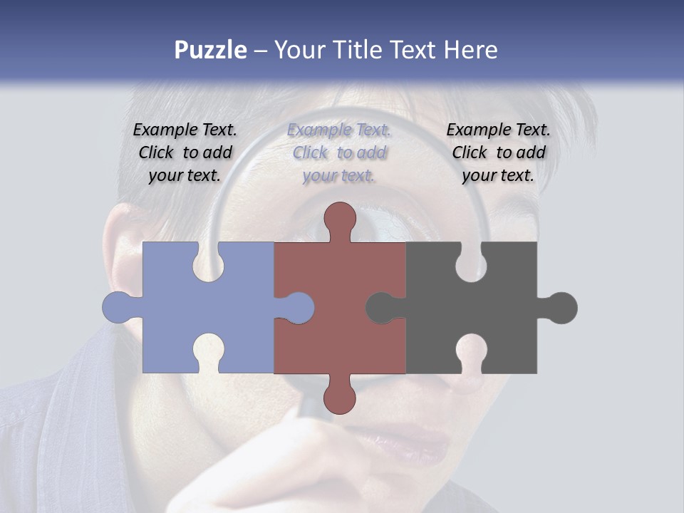 Closeup Cute Magnify PowerPoint Template