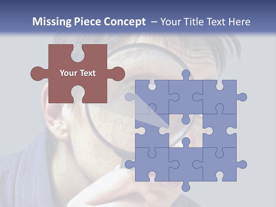 Closeup Cute Magnify PowerPoint Template