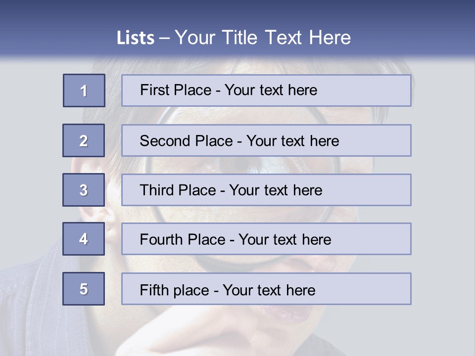 Closeup Cute Magnify PowerPoint Template