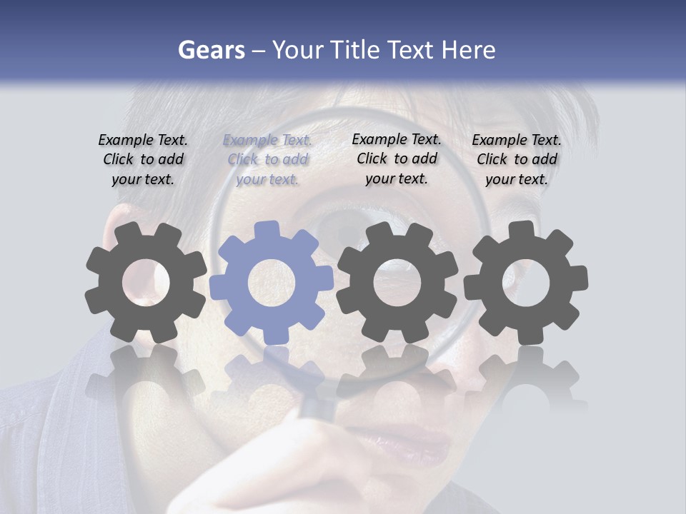 Closeup Cute Magnify PowerPoint Template